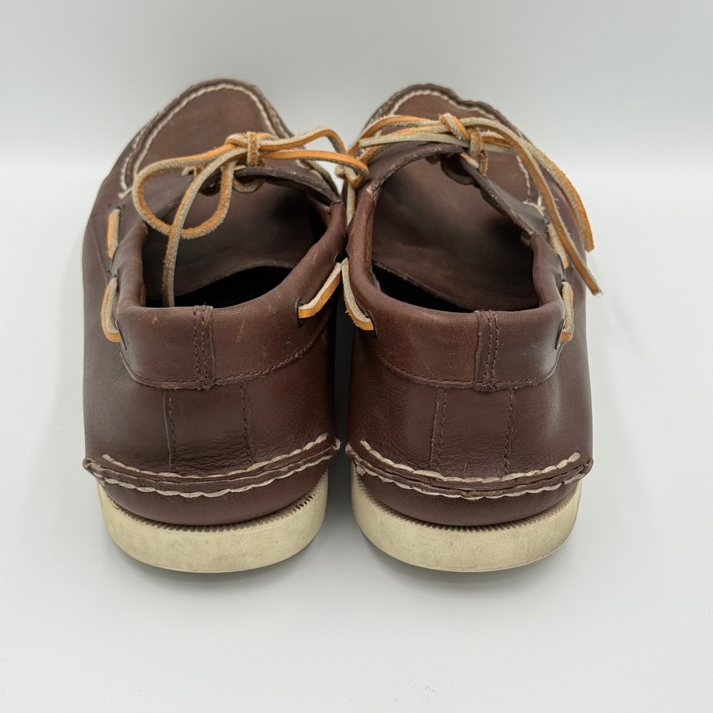Sperry Top-Sider Mens 13M Authentic Original Brown Leather Boat Shoes 0195115 - Picture 4 of 7